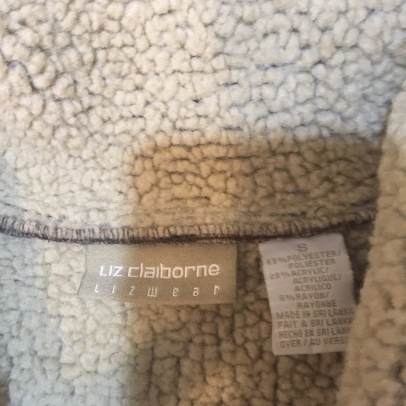 Liz Claiborne Brown Sherpa Lined Jacket - Picture 5 of 8
